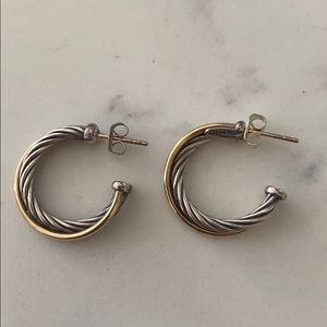 COPY - David Yurman Hoop Earrings, 18 Karat Gold …